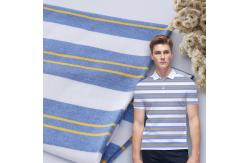 China Elastic Striped Material Fabric Comfortable Combing Lycra Texture 170gsm supplier