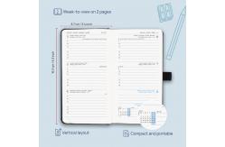 China OEM ODM Small Academic Planner With Hourly Schedule And Monthly Tabs supplier