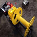 Gasoline / Diesel Engine Cable Winch Puller Take Up Winch Stringing Equipment 2 Ton for sale