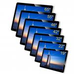 Full Size Digital Wall Display , Wall Mount LCD Display Long Hour Advertising Playing for sale