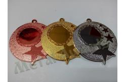 China Die Struck Process Custom Engraved Medals With Star Logo None Attachment supplier