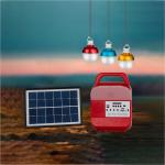 ROHS Multifunction Hiking Portable Solar Bulbs With FM Radio Charger