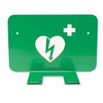 Green Metal Defibrillator Wall Bracket 190x125x95mm With 2 Installation Holes for sale