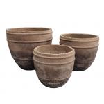 Hand Carved Quadrate GRC Planter Pots For Indoor Outdoor Garden And Home Indoor Outdoor Finishing Garden And Home for sale