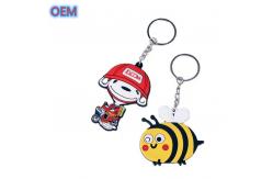China Custom Soft PVC Plastic Keychain, OEM Customize Cartoon Animal Soft Keychain supplier