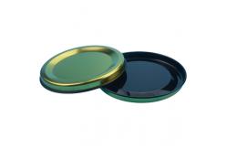 China 0.22mm Flat Black Metal Paper Can Tinplate Lid supplier