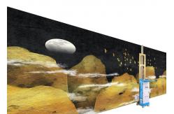 China Zkmc 3d 4d Resolution 2880dpi Digital Wall Printing Machine supplier