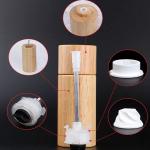 Household Spice Storage Containers Gadget Rubber Wood Pepper Grinder