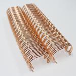 34 Loops 5/16'' Rose Gold Spiral Binding Wire Metal Notebook Spiral Binding for sale