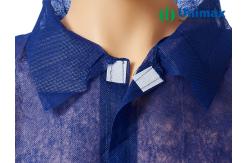 China ISO CE Unimax Polypropylene or SMS lab coat with Velcro supplier