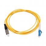 Yellow Jacket LC UPC To FC UPC Patch Cord Singlemode Simplex G657A1 LSZH 2.0mm for sale