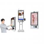 Capacitive Touch 10 Point Self Ordering Kiosk Ticket Printing Qr Scanner Rfid Reader for sale