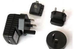 China 5V 1A USB power adapter interchangeable plug AC DC adapter supplier