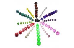 China Candy color mini resin desktop game dice set supplier