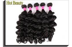 China Hot Beauty Virgin Human Hair Extensions Big Curl Double Machine Weft Avoid Shedding supplier