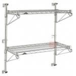 Commercial Wall Mounted Home Wire Shelving High Capacity 200lbs Per Shelf for sale