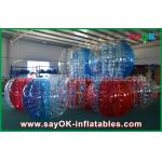 Soccer Inflatable Games Transparent Red / Blue Large Inflatable Sports Games Bubble Soccer 1.5m For Camping for sale