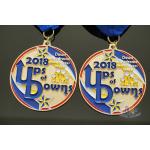 Potter Running Metal Award Medals With Smooth Or Sandblasted Back Customized Shape