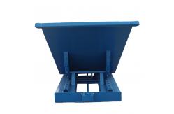 China Storage Bucket Self Dumping Steel Hopper W / Manual Release 2000 LB supplier