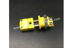 China Round Panel Mount Socket Mini Female Embedded Connector For K Thermocouple supplier