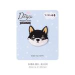 Expressive SHIBA INU Iron-On Patch - Wappen Series Collection | Kawaii Night Sky Design & Instant Joy for sale