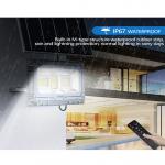 LED Solar Flood Light Sensor Garden Waterproof Remote Controlled