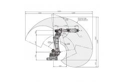 China Floor Mounting Payload 210kg Welding 6 Axis Robot Arm supplier