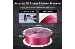China PLA+ Filament Silk Rose Red  3D Printer Filament for Your Printing Needs supplier