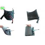 Digital P4 RGB LED Curtain Display  Wall Mounted , Curved LED Wall IP65 Waterproof