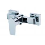 Drip Proof Minimalist Bathroom Shower Mixer Faucet Wall Mounting Chrome Finish for sale