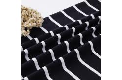 China 100 Cotton T Shirt Fabric Striped Soft Material 175gsm For Home Textiles supplier