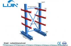 China Single Sided Cantilever Storage Racks 200 - 2000kg Loading Capacity Per Level supplier