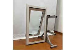 China Double Tempered Glass Aluminium Awning Windows Customized Product supplier