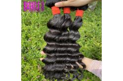 China Soft Natural Wave Peruvian Hair Double Weft 8-28 Inch Smooth Strong Weft supplier