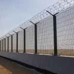 Powder Coated 358 Anti Climb Fence Panels Black White for sale