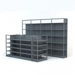 Rustic Timber Display Shelves Dark Wood Display Shelves