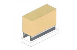 China Commerial Door Bottom Brush Sweep 38mm Width RAVEN RP129F supplier