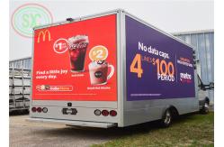 China P6 outdoor Mobile Truck LED Display 3G WIFI Control Meanwell Power Supply supplier