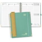Hardback Weekly Academic Planner 16 Month 2023 2023 In Green Cover for sale