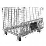 Transport  500KGS Capacity 50*50mm Mesh Steel Pallet Container for sale