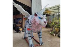China sun resistance Realistic Animatronic Animals Chinese Mythological Creatures White Tiger supplier
