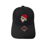 OEM Organic Cotton Baseball Cap  / Blank Rubber Patch Caps Eco Friendly for sale