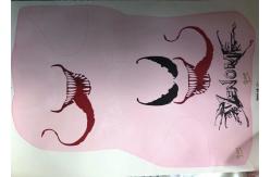 China Offset Printing White Waterslide Decal On Wine Glass Vivid Design supplier