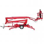 14m High Towable Cherry Picker Articulated Trailer Bucket Lift Folding Arm