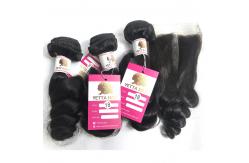 China Double Weft 100% Virgin Human Hair Extensions Loose Wave Hair Bundle supplier