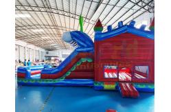 China Playground Castle Combos Inflatable Bounce House With Water Slide supplier