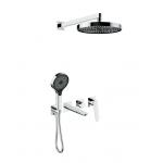 Concealed Brass Shower Faucet System with Headshower and Hand Shower Complete Set