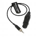 Audio Machine Vision Cables 3 Pin Female To Locking 3.5mm TRS Cord For Sony D11 XLR for sale