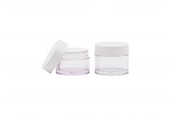 China 50g PETG Plastic Empty Face Cream Containers Screw Neck supplier