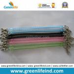 Hot Selling Transparent Slim Long Coiled Cable W/Metal Hooks for sale